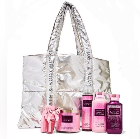 Bath & Body Works Other - BATH & BODY WORKS A Thousand Wishes Gift Set with a Silver Tote Bag